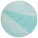 Addison Rugs Chantille ACN706 Teal 8 x 8 Indoor Outdoor Round Area Rug Easy Clean Machine Washable Non Shedding Bedroom Entry Living Room Dining Room Kitchen Patio Rug