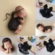 Newborn Photography Props Girl Dresses Black Lace Headband Set Outfits Bodysuits Romper For Baby