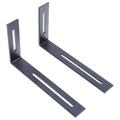 2 Pcs Shelf Bracket Furniture Corner 90 Degree Brackets Shelves Metal Slotted Support