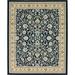 Rugs.com Yasmin Collection Rug â€“ 8 x 10 Navy Blue Medium Rug Perfect For Living Rooms Large Dining Rooms Open Floorplans