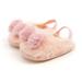 Eyicmarn Baby Winter Warm Slippers Shoes Newborn Girls Cute Faux Bow Soft Crib Fuzzy Footwear