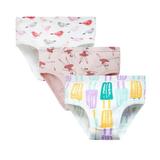 eczipvz Girls Underwear Kids Children Girls Underwear Cute Print Briefs Shorts Pants Cotton Underwear Trunks 3PCS Girl Size (Pink 18-24 Months)