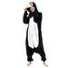 Tregren Women Men Animal Costume Jumpsuit Long Sleeve Plush Pajamas Button Down Romper Cosplay Outfit