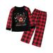 ZRBYWB Family Matching Outfits Kids Toddler Christmas Set Family Clothes Matching Cute Christmas Plaid Long Sleeve Tops Pants Xmas Pajamas Outfits Clothes Homewear