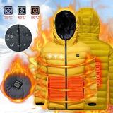 4-15 Years Girls Heated Insulated Jacket Kids Heated Coats for Kids Hooded Heated Jacket Christmas Winter Outdoor Electric Heating USB Charging Body Warmer Coat Windproof Electric Insulated Coat