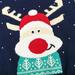 eczipvz Baby Boy Clothes Toddler Boys Girls Winter Long Sleeve Christmas Cartoon Deer Knit Sweater Base Warm Sweater for(Navy 5-6 Years)