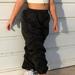 eczipvz Baby Girl Clothes Toddler Girls Pleated Leggings Cargo Pants Loose Casual Sweatpants for12 Months To 7 Years Dress (Black 6-7 Years)