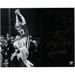 Joe Montana & Dwight Clark San Francisco 49ers Dual-Signed 16" x 20" Black White The Catch Photograph with "The 1.10.82" Inscription and Diagram of the Play