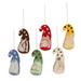 Holiday Gnomes,'Wool Felt Gnome Ornaments (Set of 6)'