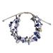 Natural Allure in Blue,'Beaded Lapis Lazuli Bracelet'
