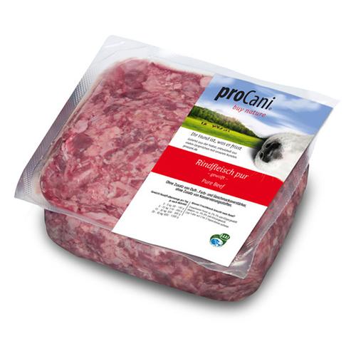 48x 500g proCani buy Nature Rind Pur Hundefutter, Frostfutter