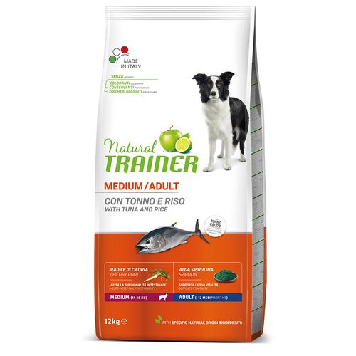 2x 12kg Medium Adult mit Thunfisch und Reis Natural Trainer Hundefutter trocken