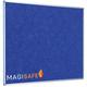 Magiboards Fire Retardant Blue Felt Noticeboard Aluminium Frame 900x600mm - Blue