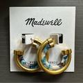 Madewell Jewelry | Madewell Hoop Earring | Color: Blue/Gold | Size: Os
