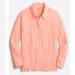 J. Crew Tops | New J. Crew Relaxed Linen-Blend Polo | Color: Orange | Size: S