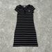 Vans Dresses | Black And Pink Striped Vans Dress | Color: Black/Pink | Size: M