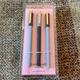 Kate Spade Office | Nib Kate Spade Navy & Blue Colorblock Fine Tip Pen Set With Acrylic Tray | Color: Blue | Size: Os