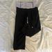 Lululemon Athletica Pants & Jumpsuits | Lululemon Cropped Yoga Pants Size 4 | Color: Black/White | Size: 4