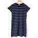 J. Crew Dresses | J. Crew Women Striped T-Shirt Dress Round Neck Pink/Navy Short Sleeve Size Xs | Color: Blue/Pink | Size: Xs