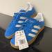 Adidas Shoes | *Nib* (W5.5 / M4) Adidas Gazelle Indoor Blue Bird, White, Gum - New In Box! | Color: Blue/White | Size: 5.5