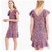 J. Crew Dresses | J.Crew Paisley Flutter Sleeve Dress | Color: Blue/Pink | Size: 8