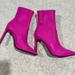Nine West Shoes | Nine West Neon Pink Pull On Boots Size 5.5 | Color: Black/Pink | Size: 5.5