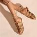 Michael Kors Shoes | Michael Kors Monterey Gladiator Flat Sandals Size 5 | Color: Gold | Size: 5