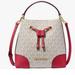 Michael Kors Bags | Michael Kors Xs Suri Mini Bucket Crossbody Drawstring Shoulder Bag | Color: Cream/Pink | Size: Os