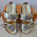Louis Vuitton Shoes | Louis Vuitton Gold Bom Dia Sandals | Color: Gold | Size: 36eu