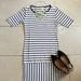 Lularoe Dresses | Lularoe Striped Midi Julia Dress | Color: Black/White | Size: S