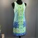 Lilly Pulitzer Dresses | Lilly Pulitzer Rare Mermaid Scale Back Shift Dress Xs *Euc* | Color: Blue/Green | Size: Xs