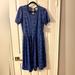 Lularoe Dresses | Lularoe Amelia Blue Xl Nwt Dress | Color: Blue | Size: Xl