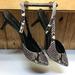 Michael Kors Shoes | Michael Kors 1 1/2" High Heels Snake Skin Pattern New Size 6 1/2 | Color: Black/Gray | Size: 6.5