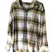 American Eagle Outfitters Tops | Nwot American Eagle Ahh-Mazingly Soft Boyfriend Fit Yellow Plaid Top Size L | Color: Green/Yellow | Size: L