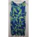 Lilly Pulitzer Dresses | Lilly Pulitzer Women's Patty Sleeveless V Neck Dress Seashells Silk Blend Knit L | Color: Blue | Size: L