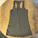 Lululemon Athletica Tops | Lululemon Striped, Cool Racerback Tank, Size 4 | Color: Black/Gray | Size: 4