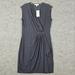 Michael Kors Dresses | Michael Kors Sleeveless V-Neck New Navy Gold Hardware Women's Dress | Color: Gold/Tan | Size: M