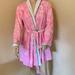 Lilly Pulitzer Intimates & Sleepwear | Lilly Pulitzer Pink And White Print Terry Cloth Belted Robe | Color: Pink/White | Size: S