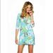 Lilly Pulitzer Dresses | Lilly Pulitzer Eliza Dress Let’s Cha Cha Print Blue/Green V-Neck Cotton - Sz Xs | Color: Blue/Green | Size: Xs