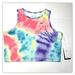 Nike Tops | Nike Women’s Fast Tie-Dye Training Dri Fit Slim Fit Tank Top Bra Dv0052-658 Xl | Color: Tan | Size: Xl