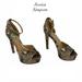 Jessica Simpson Shoes | Jessica Simpson Beeya Snake Platform Heel Sz 6 1/2 | Color: Brown/Tan | Size: 6.5