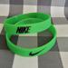 Nike Accessories | Nike Green Bracelet Set Of 2 Men Bangle Rubber Bracelets | Color: Black/Green | Size: Os