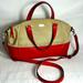 Kate Spade Bags | Kate Spade “Charlotte Street Sloan Purse. Deep Blaze Red/ Natural Canvas. Guc | Color: Red/Tan | Size: Os