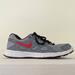 Nike Shoes | Nike Revolution 2 Size 4 Youth Sneakers Gray Red Running Athletic Shoes | Color: Gray | Size: 4b