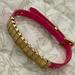 Michael Kors Jewelry | Michael Kors Gold Tone Buckle Hot Pink Leather Wrap Bracelet | Color: Gold/Pink | Size: Os