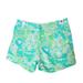 Lilly Pulitzer Shorts | Lilly Pulitzer The Callahan Short Green Blue Floral Animal Print Womens 00 | Color: Blue/Green | Size: 00