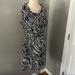 Kate Spade Dresses | Kate Spade Black White Swirl Zebra Print Dress Ruffle Collar Size 10 | Color: Black/White | Size: 10