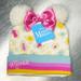 Disney Accessories | Disney Minnie Mouse Girls Winter Hat Cream/Pink/Blue/Yellow | Color: Cream | Size: Osg