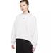 Nike Sweaters | Nike Women's Sportswear Collection Essentials Oversized Fleece Crew - White | Color: White | Size: M