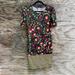 Lularoe Dresses | Lularoe Floral & Ivy Print Julia Dress Size Xs | Color: Black/Pink | Size: Xs